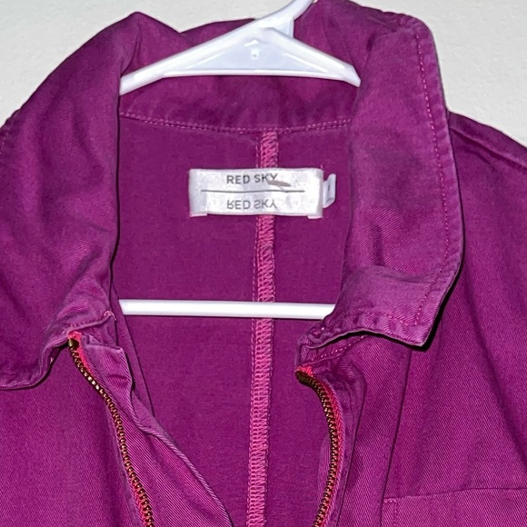 Red Sky Oversize Boho Zip Jumpsuit - Picture 7 of 9